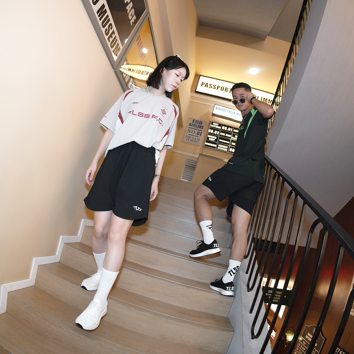 TLSS OFFPITCH 通気性のあるスポーツショーツ
