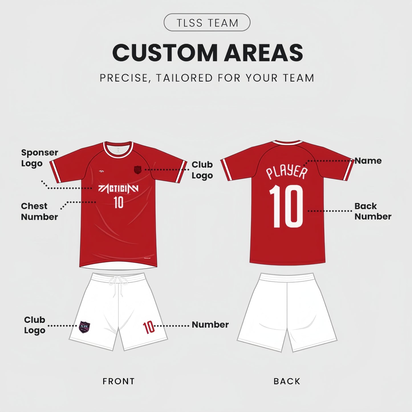 TLSS TEAM MATCH UNIFORM TOP KIDS