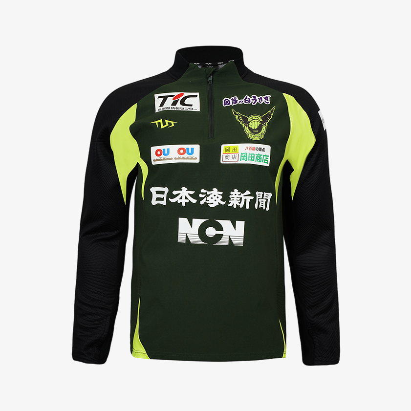 TLSSガイナーレ鳥取PFMハーフジッププラクティスシャツ（厚手）